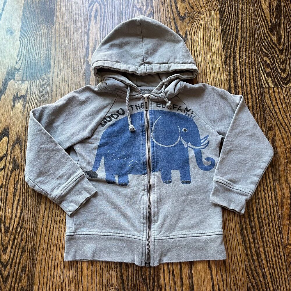 Nadadelazos Elephant Zip-up Hoodie (2-4Y)